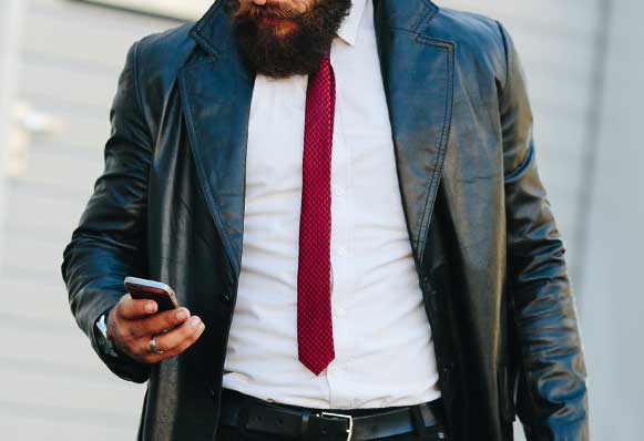 Leather jacket Overcoat CK Design
